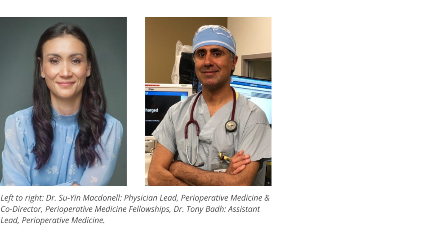 Dr. Su-Yin Macdonell and Dr. Tony Badh