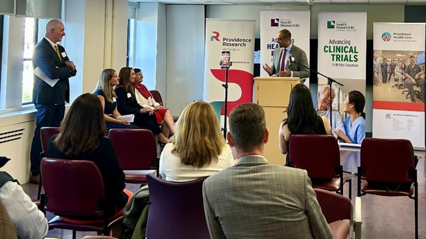Hon. Ravi Kahlon speaks at the CTU opening event