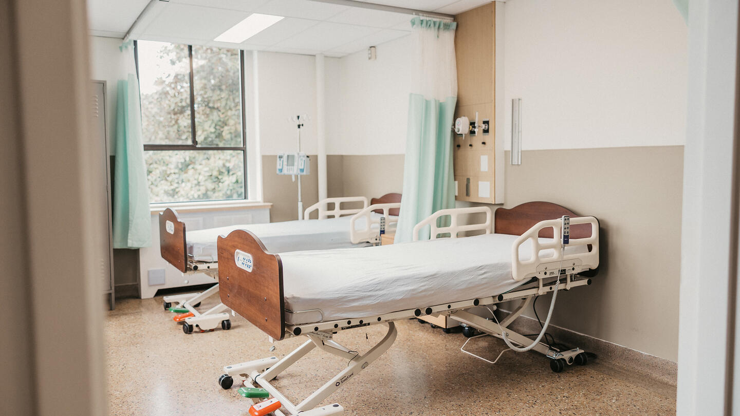 A patient room within the CTU