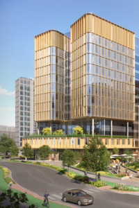 Rendering of the new Clinical Support and Research Centre