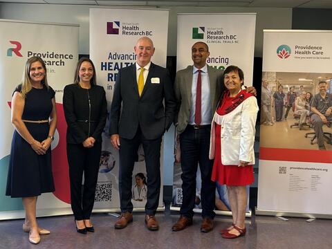 Dr. Danielle Lavallee, Anne Stevens, Dr. Darryl Knight, Hon. Ravi Kahlon, Amshen (Joan Phillip), MLA, Vancouver Strathcona